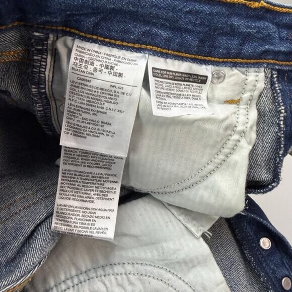 LEVI'S White Oak Core Denim Wedgie Skinny Jean Size 26 Classic Tint - Picture 7 of 9